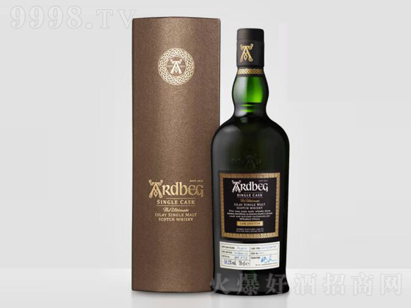 英国雅伯2792号单桶艾雷岛单一麦芽苏格兰威士忌【58.2° 700ml】
