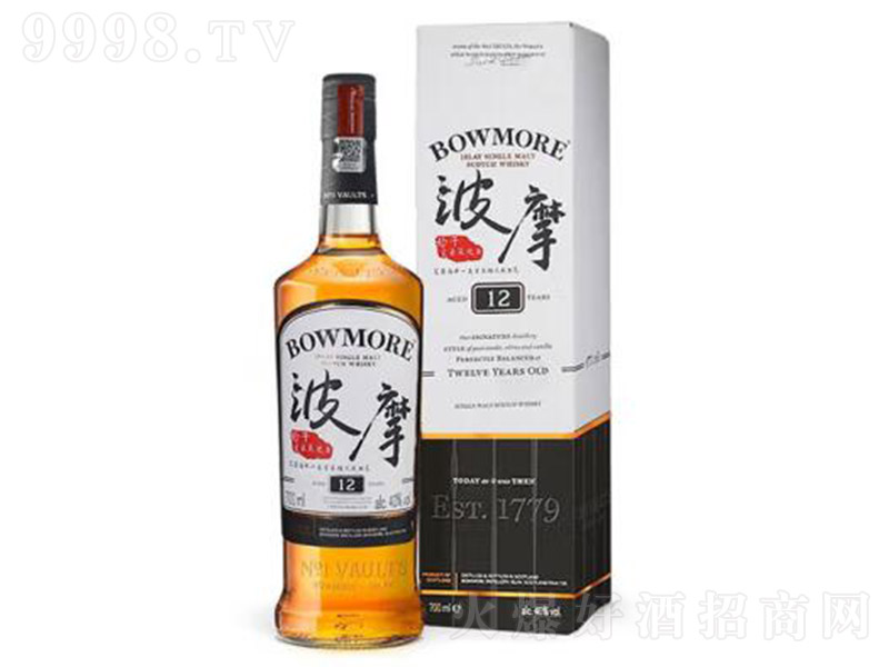 波摩12年艾莱单一麦芽苏格兰威士忌【40° 700ml】