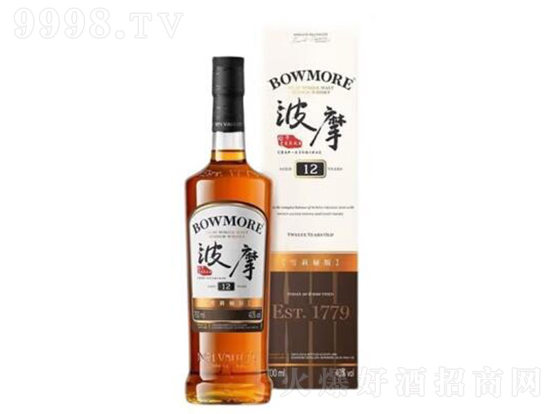 波摩12年雪莉桶艾莱单一麦芽苏格兰威士忌【40° 700ml】